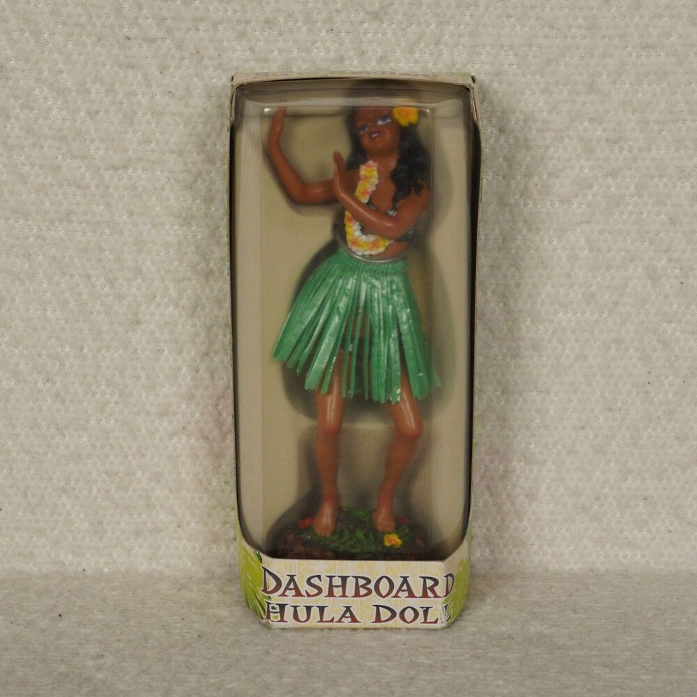 Vintage KC Hawaii Dashboard Hula Doll Sweet Leilani Bobblehead Car 2003 Sealed